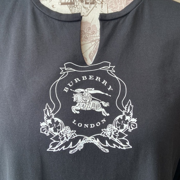 Burberry Long Sleeve Black Logo Shirt - Picture 2 of 12